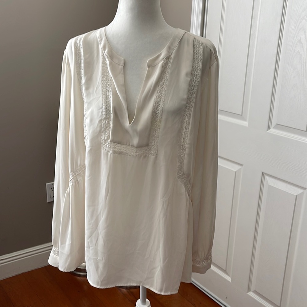 LOFT LACE DETAIL BLOUSE